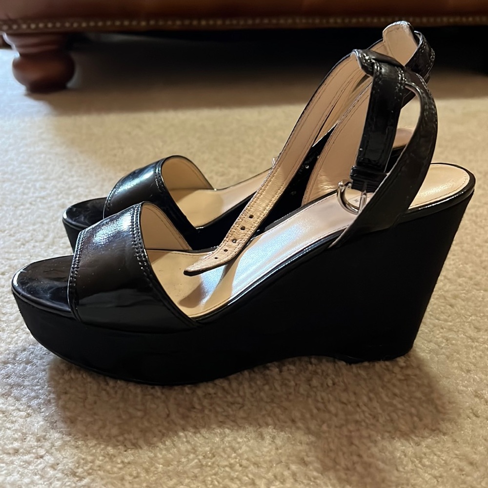 Coach Black Wedges